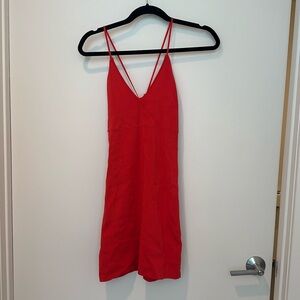 Reddish/Orange Tight Minidress